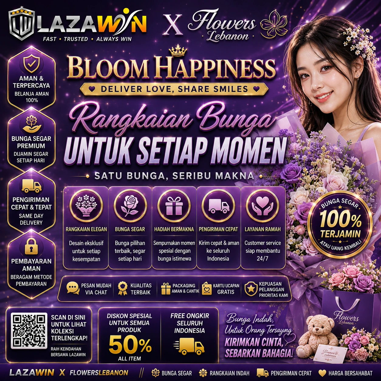 LAZAWIN 🌸 FlowersLebanon Penuh Pesona, LAZAWIN Membawa Warna 2026